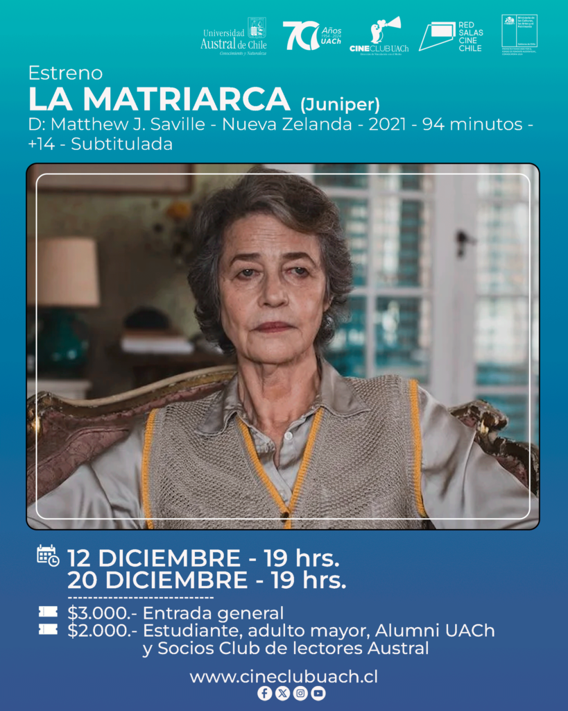 Tane Rolfe Actor LA MATRIARCA – Cine Club Uach