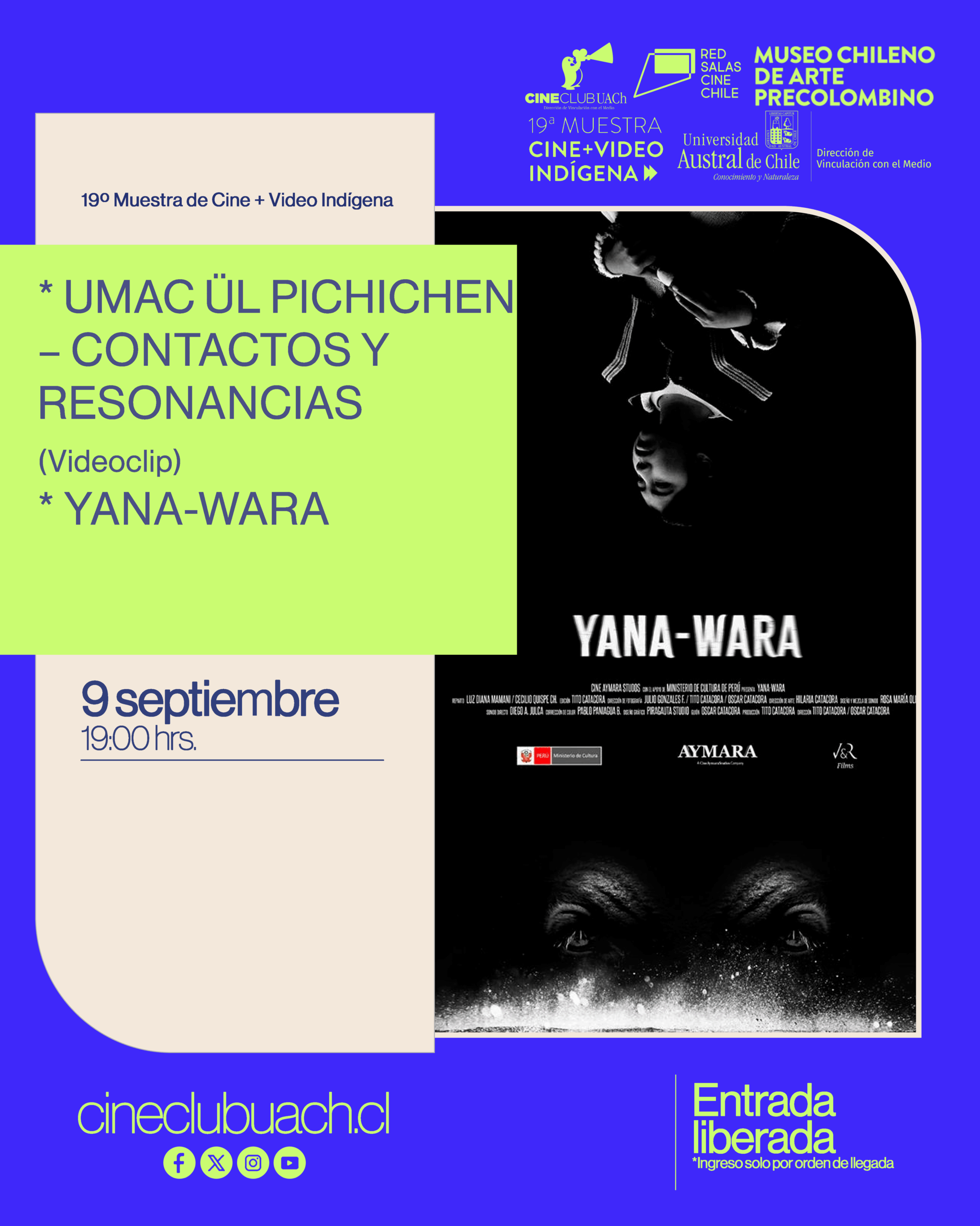 19 Muestra Cine+Video Indígena